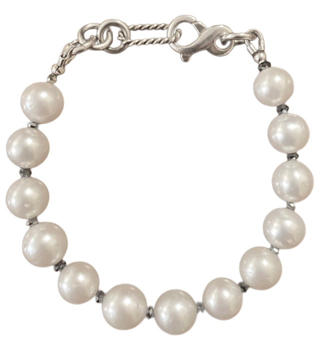 Pearl & Hematite Bracelet