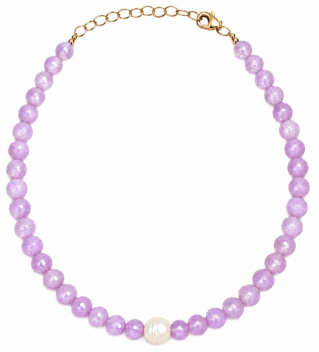 Cape Amethyst & Pearl Necklace