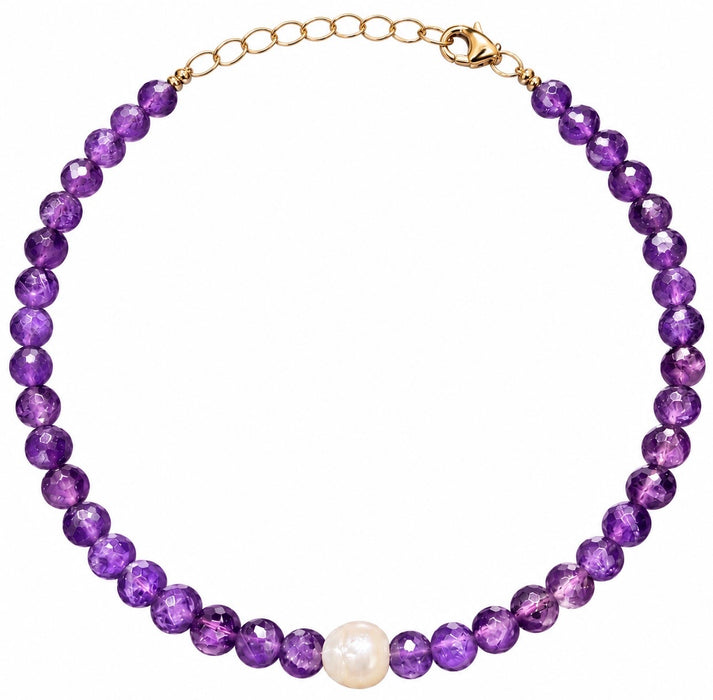 Amethyst & Pearl Necklace