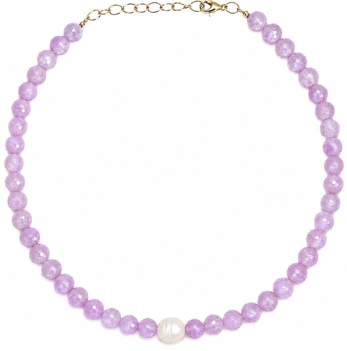 Cape Amethyst & Pearl Necklace