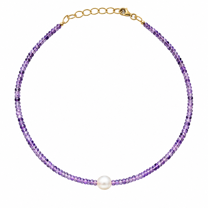 Grape Soda Pearl Necklace - Young Adult