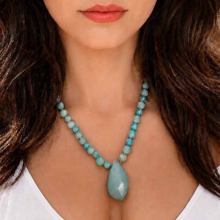 Amazonite Pendant Necklace