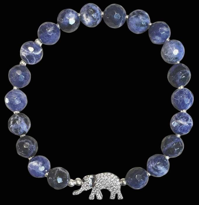The Arnold Elephant Bracelet in Sodalite