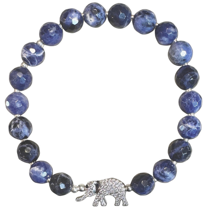 The Arnold Elephant Bracelet in Sodalite