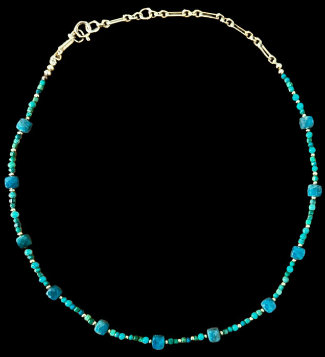 Apatite Candy Short Necklace/ Wrap Bracelet