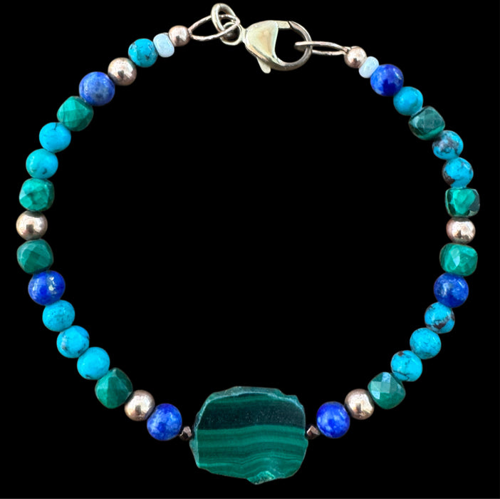 Malachite Nugget Bracelet