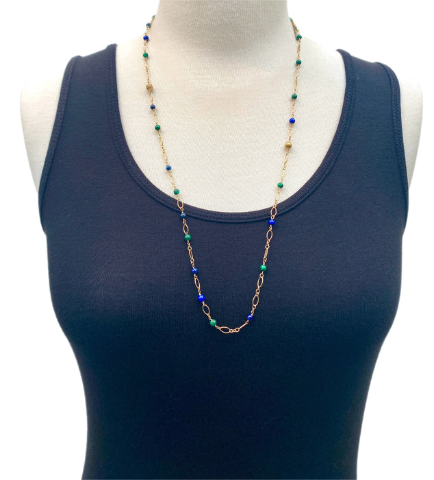 Lapis & Malachite Layering Necklace