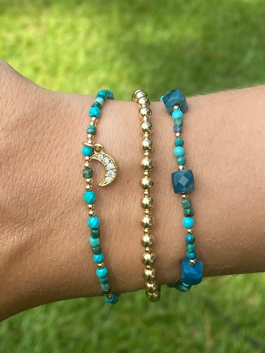 Apatite & Turquoise Bracelet