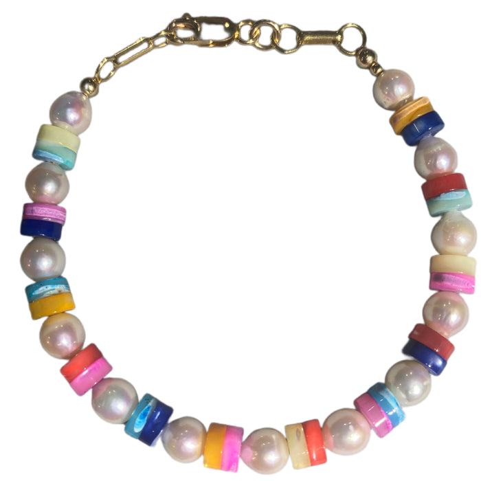 Barbiecore Pearl Bracelet