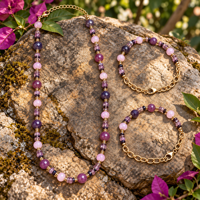 Lilac Passion Choker Necklace