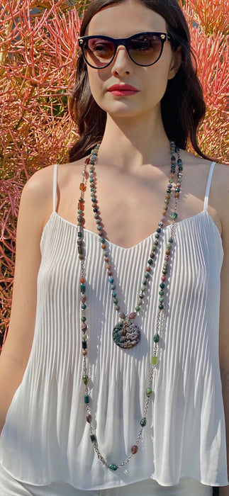 Jungle Beads Wrap Necklace