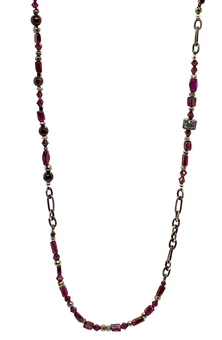 Crimson Nights Wrap Necklace