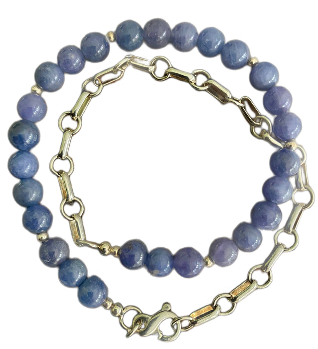 Blueberry Tanzanite Wrap Bracelet