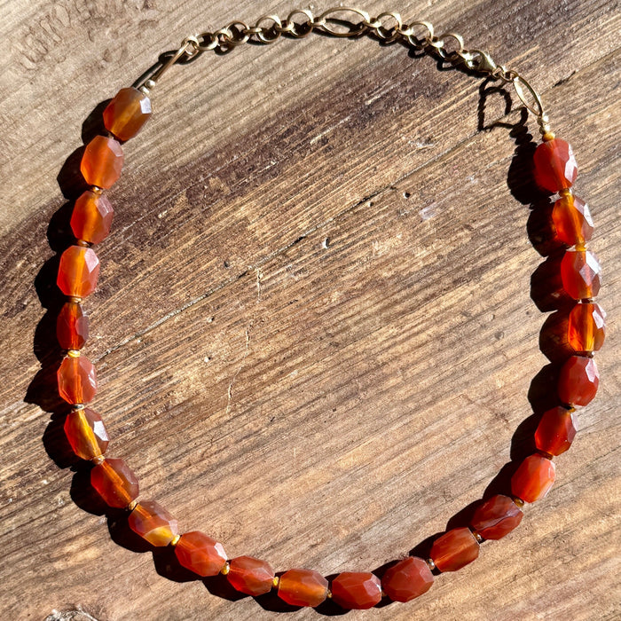 Carnelian Choker Necklace