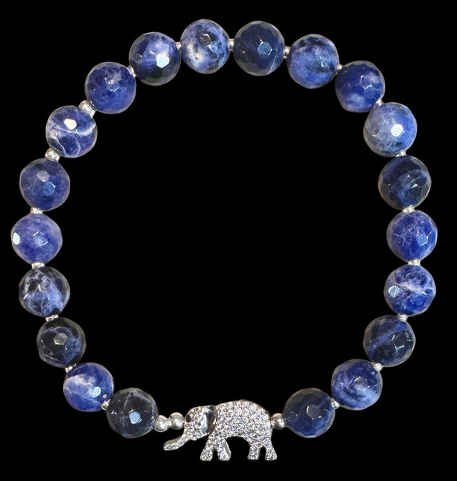 The Arnold Elephant Bracelet in Sodalite