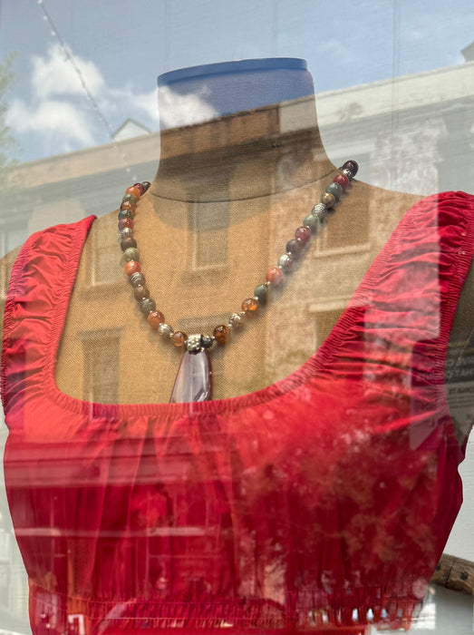 Carnelian Pendant Necklace