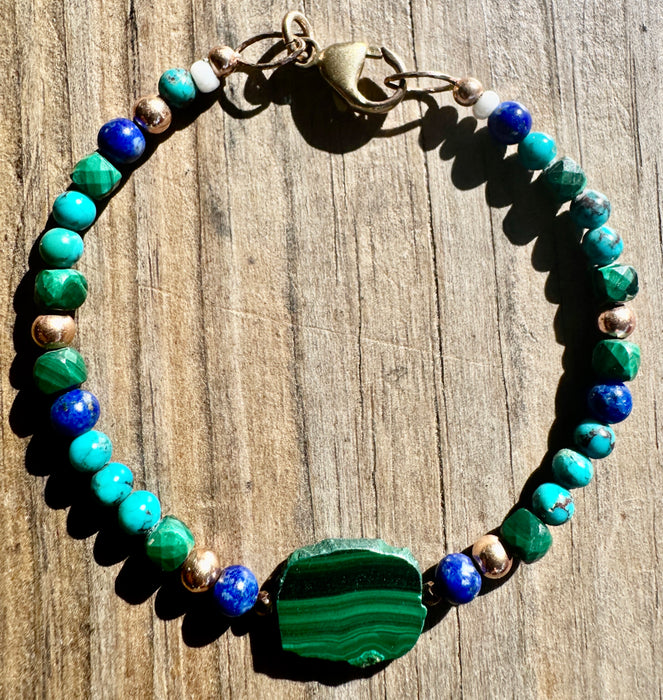 Malachite Nugget Bracelet