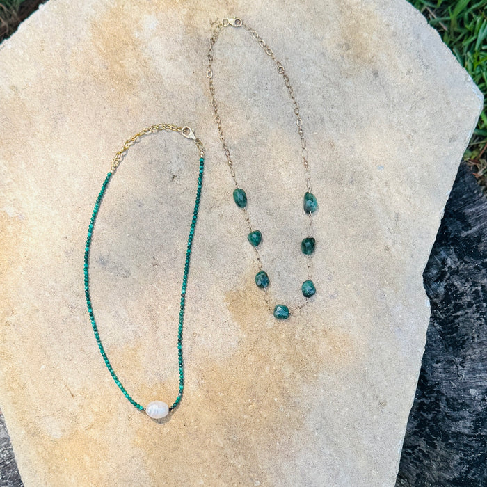 Short Emerald Necklace