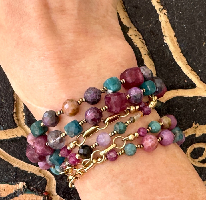 Hard Candy Wrap Necklace & Bracelet