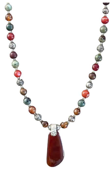 Carnelian Pendant Necklace