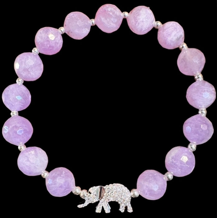 The Arnold Elephant Bracelet in Cape Amethyst