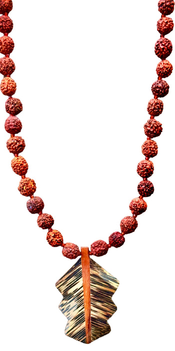 Mala Bead Pendant Necklace