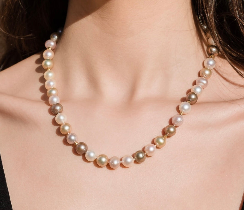Silk Pajamas Pearl Necklace