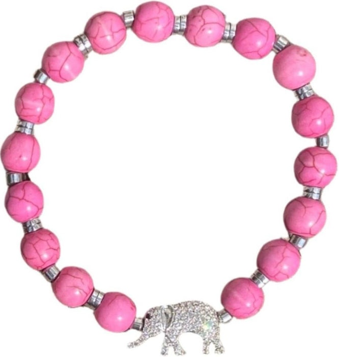 Pink Elephant Bracelet