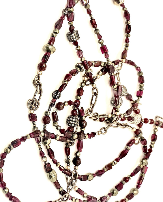 Crimson Nights Wrap Necklace