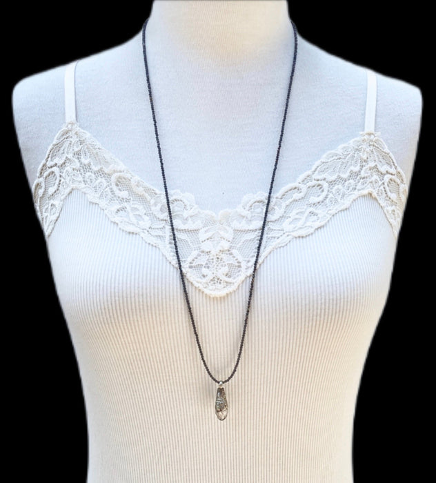 Smoky Crystal Pendant Necklace