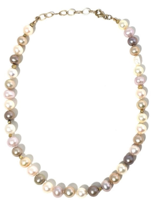 Silk Pajamas Pearl Necklace