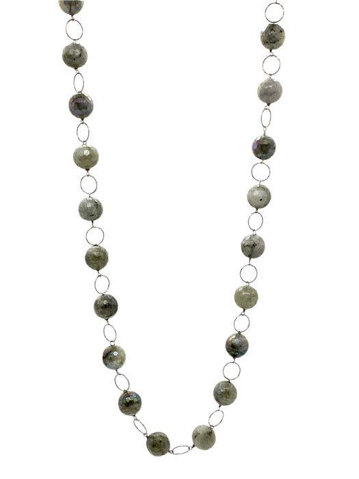 Labradorite Station Necklace