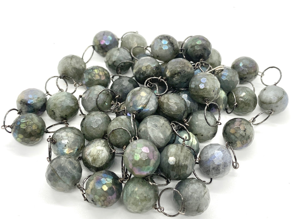 Labradorite Station Necklace