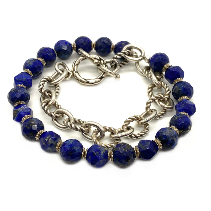 Lapis Wrap Bracelet